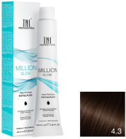 

Крем-краска для волос TNL, Million Gloss тон 4.3