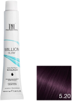 

Крем-краска для волос TNL, Million Gloss тон 5.20