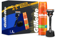 

Набор косметики для бритья Gillette, Fusion ProGlide Flexball станок+кассета+Гель д/бритья Ultra Sens
