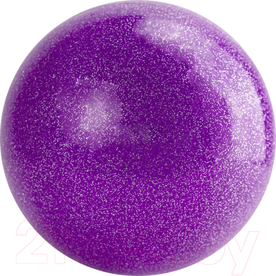 Мяч для художественной гимнастики Torres AGP-19-07 (фиолетовый/блестки)