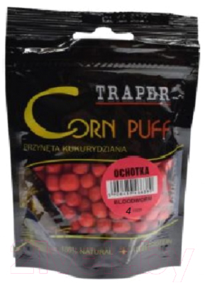 Прикормка рыболовная Traper Corn Puff 4мм / 4880 (20г, мотыль)
