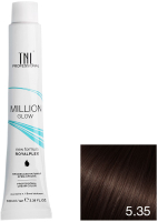 

Крем-краска для волос TNL, Million Gloss тон 5.35