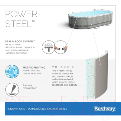 Каркасный бассейн Bestway Power Steel 5614A