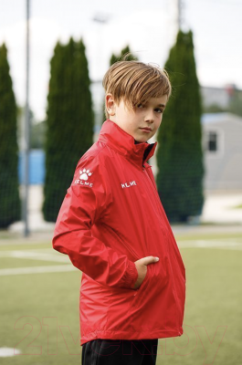 Ветровка детская Kelme Children's Raincoat / 3803241-600 (р-р 120, красный)