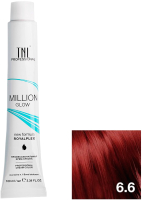 

Крем-краска для волос TNL, Million Gloss тон 6.6