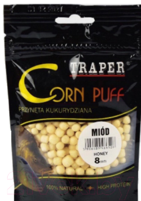 Прикормка рыболовная Traper Corn Puff 8мм / 4885 (20г, мед)