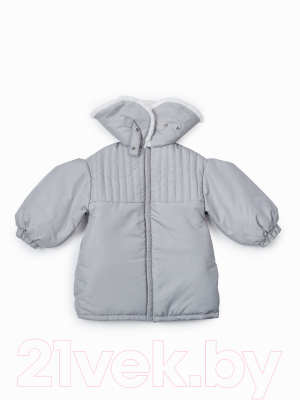 Куртка прогулочная детская Happy Baby 89033 (светло-серый, р.92-98)