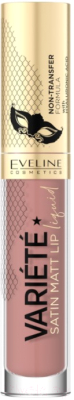 Жидкая помада для губ Eveline Cosmetics Variete Perfect Matte с гиалуроновой кислотой №10