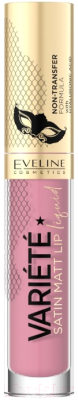Жидкая помада для губ Eveline Cosmetics Variete Perfect Matte с гиалуроновой кислотой №12