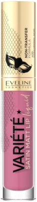 Жидкая помада для губ Eveline Cosmetics Variete Perfect Matte с гиалуроновой кислотой №14