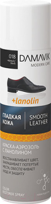 Краска для обуви Damavik Для гладкой кожи / 9002-018 (250мл, черный)