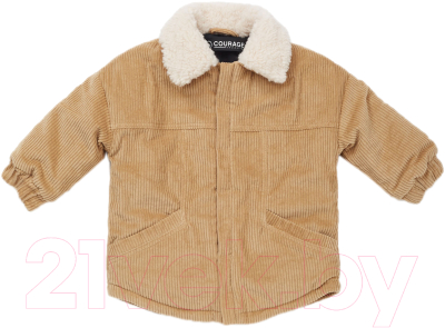 Куртка прогулочная детская Happy Baby 88054 (песочный, р.98)