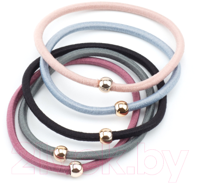 Изображение товара Набор резинок для волос Dewal Beauty DBR69 (5шт)