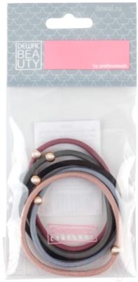 Изображение товара Набор резинок для волос Dewal Beauty DBR69 (5шт)