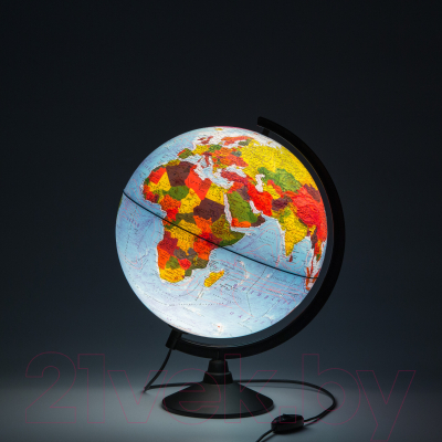 Глобус Globen Физико-политический с подсветкой Классик / k013200101