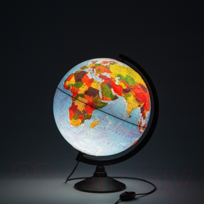 Глобус Globen Физико-политический с подсветкой Рельефный Классик / k013200223