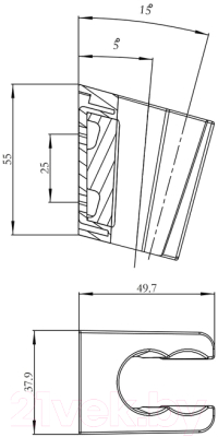 Душевой держатель IDDIS 080CP00I53