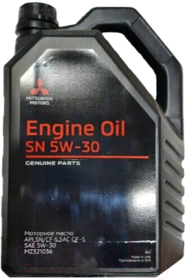 Моторное масло Mitsubishi Engine Oil 5W30 SN/CF GF-5 / MZ321036 (4л)