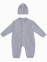 Комплект одежды для малышей Amarobaby Pure Love Elegant / AB-OD21-PLE5/11-74 (серый, р. 74) - 