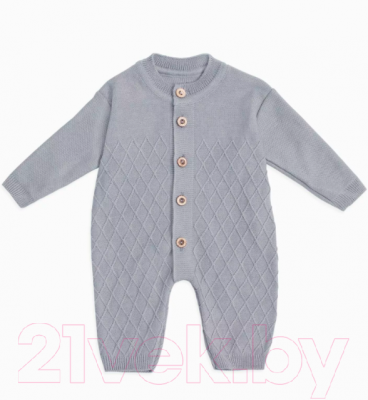 Комплект одежды для малышей Amarobaby Pure Love Elegant / AB-OD21-PLE5/11-74 (серый, р. 74)
