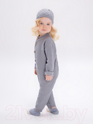 Комплект одежды для малышей Amarobaby Pure Love Elegant / AB-OD21-PLE5/11-74 (серый, р. 74)