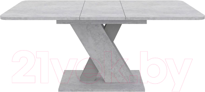 Обеденный стол Avanti Флоренция раздвижной 136-176x80x75.5 (цемент светлый/титан)