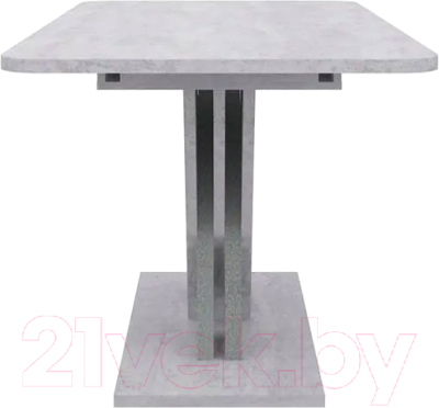 Обеденный стол Avanti Флоренция раздвижной 136-176x80x75.5 (цемент светлый/титан)