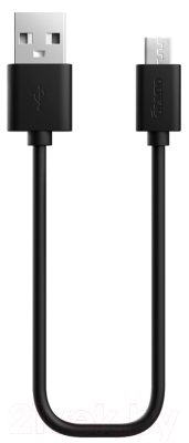 Изображение товара Кабель Olmio USB 2.0 - microUSB 2.1A / 038693 (1м, черный)