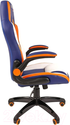 Кресло геймерское Chairman Game 15 новый подлокотник (экопремиум, Mixcolor)