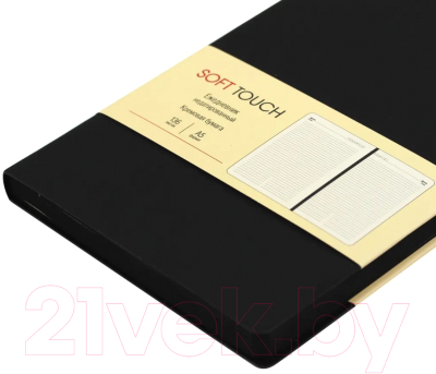Изображение товара Ежедневник Канц-Эксмо Soft Touch / ЕКСТ52113601 (136л, черный)