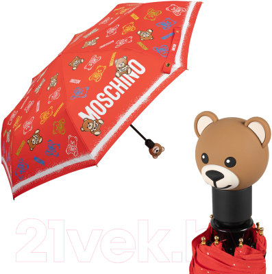 Зонт складной Moschino 8033-OCC Toy Spray Red