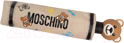 Зонт складной Moschino 8033-OCD Toy Spray Dark Beige