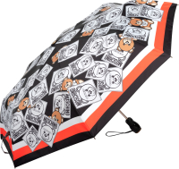 Зонт складной Moschino 8056-OCA Bear Couture Black Multi - 