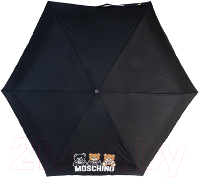 Зонт складной Moschino 8061-SuperminiA Bear Scribbles Black