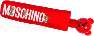 Зонт складной Moschino 8068-OCC Bear In The Logo Red