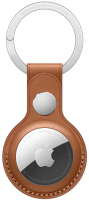 Чехол для беспроводной метки-трекера Apple AirTag Leather Key Ring Saddle Brown / MX4M2 - 