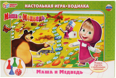 

Настольная игра Умные игры, Маша и Медведь / 4690590085288