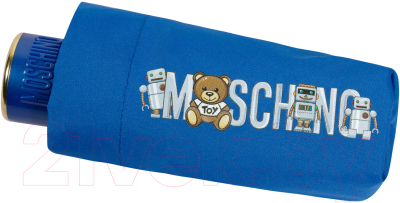 Зонт складной Moschino 8123-SuperminiF Toy Robot Blue