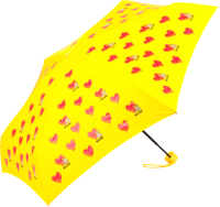 

Зонт складной Moschino, 8127-superminiU Hearts And Bears Yellow