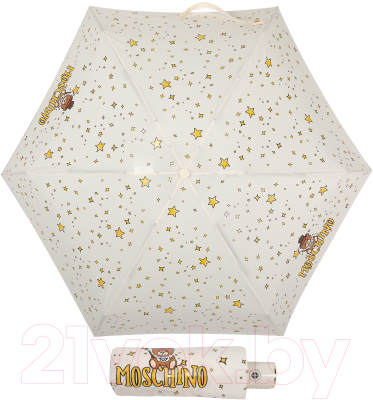 Зонт складной Moschino 8323-compactI Toy Constellation Cream