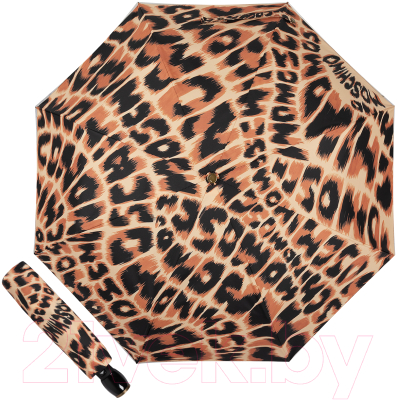 Зонт складной Moschino 8562-OCE Animal Brown