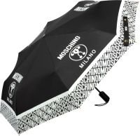 

Зонт складной Moschino, 8872-OCA Logo Black