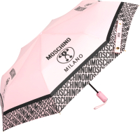 Зонт складной Moschino 8872-OCN Logo Pink - 