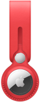 Чехол для беспроводной метки-трекера Apple AirTag Leather Loop (PRODUCT)RED / MK0V3 - 