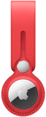 Чехол для беспроводной метки-трекера Apple AirTag Leather Loop (PRODUCT)RED / MK0V3