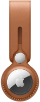 Чехол для беспроводной метки-трекера Apple AirTag Leather Loop Saddle Brown / MX4A2 - 