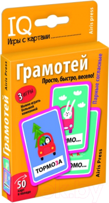 

Развивающие карточки Умные игры, Грамотей / AP-27308