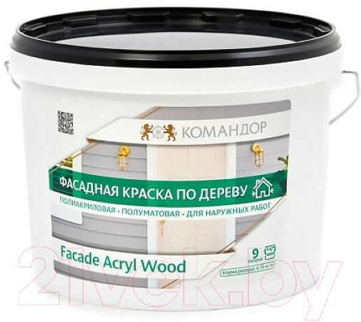 Краска Командор Facade Acryl Wood База 1