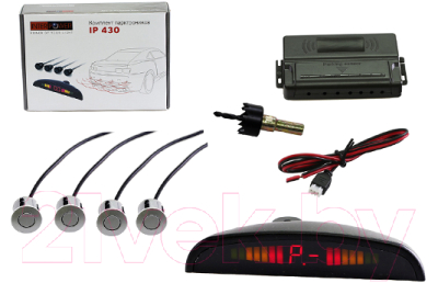 Парковочный радар Interpower IP-430 Voice (черный)