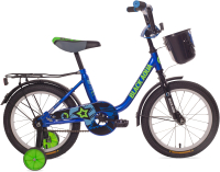 Детский велосипед Black Aqua DK-1604 (с корзиной, синий) - 